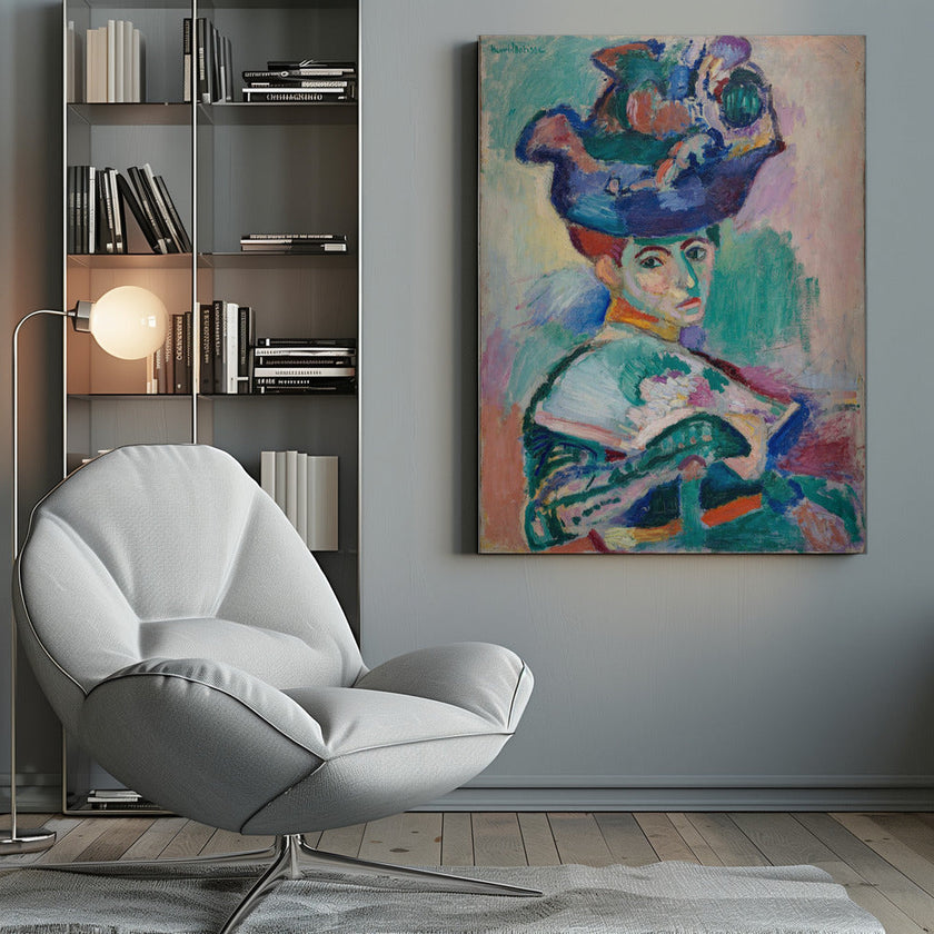 Wall art Woman With Hat