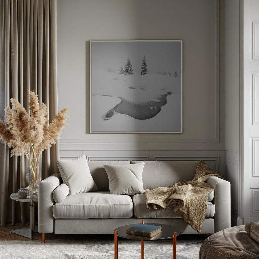 Wall art Frozen swamps