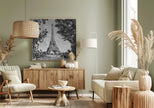 Wall art PARIS Eiffel Tower & River Seine - Monochrome