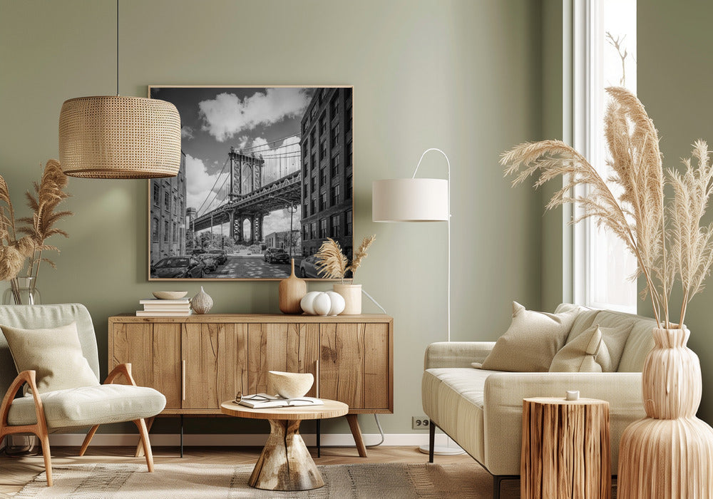 Wall art, NYC, pont de Manhattan