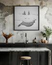 Wall art Frozen swamps