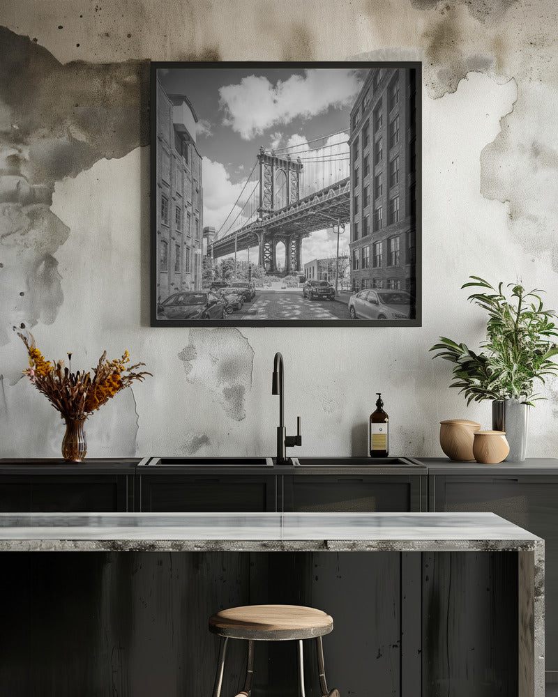 Wall art, NYC, pont de Manhattan