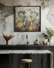 Wall art Floral Animals Vintage Art Illustration 12