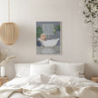 Impression sur toile d'art mural : Lion prend un bain