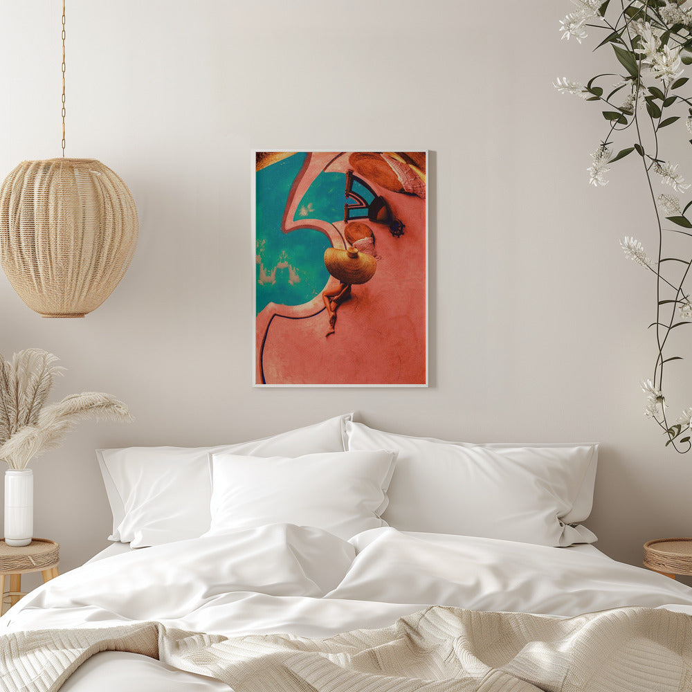 Wal Art au bord de la piscine