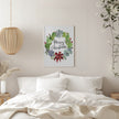 Wall art Cacti and succulent merry Christmas wreath