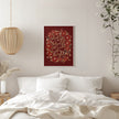 Wall art Silent night - red Canvas Print
