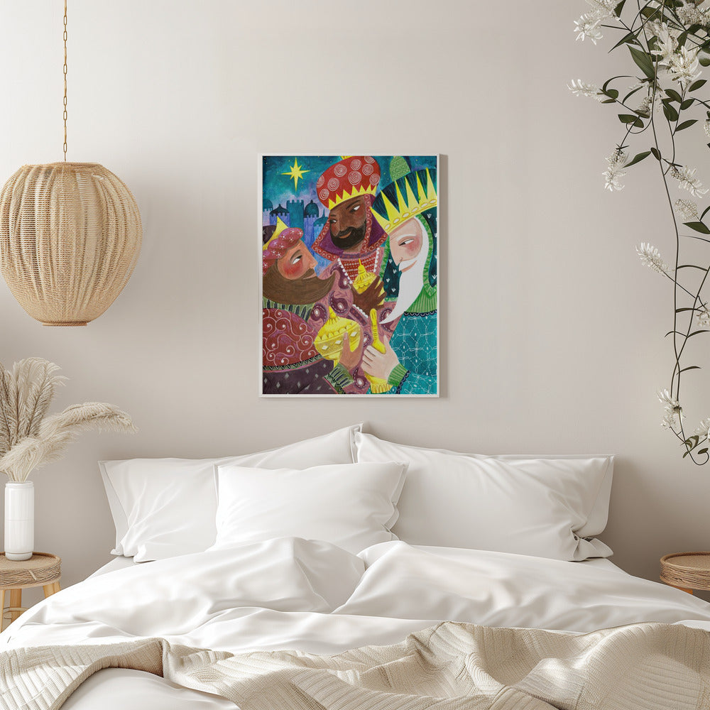 Impression sur toile d'art mural : Les Trois Rois, Les Trois Sages