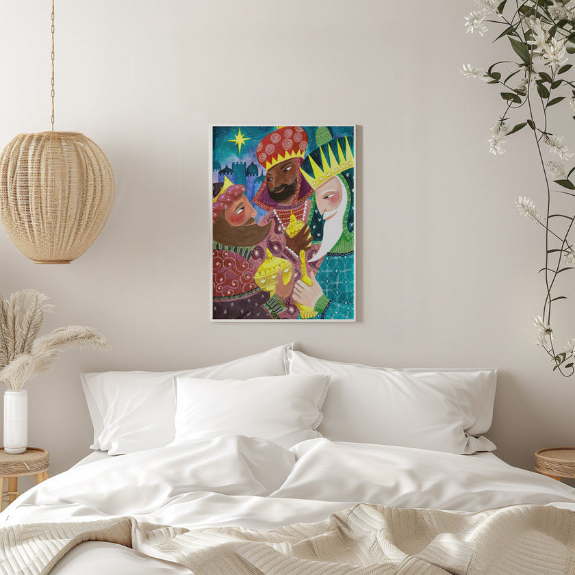 Impression sur toile d'art mural : Les Trois Rois, Les Trois Sages