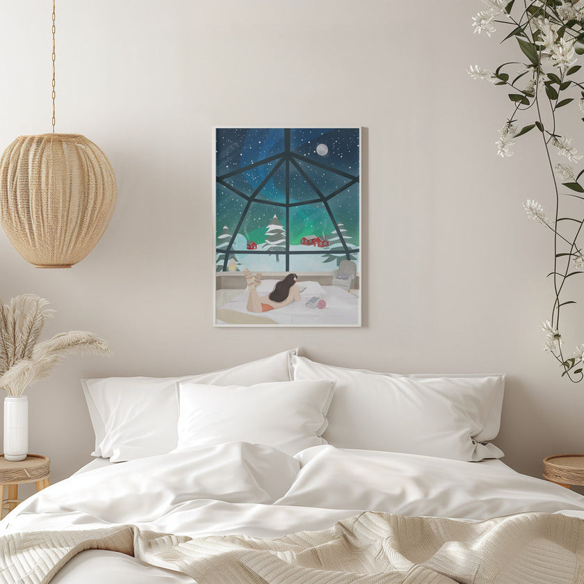 Impression sur toile d'art mural : Laponie, Finlande