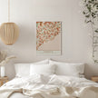 Wall art Black Maps Earth Tones 89 Canvas