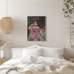 Wall art Let Them Eat Cake, Bubble Gum Vintage Portrait
