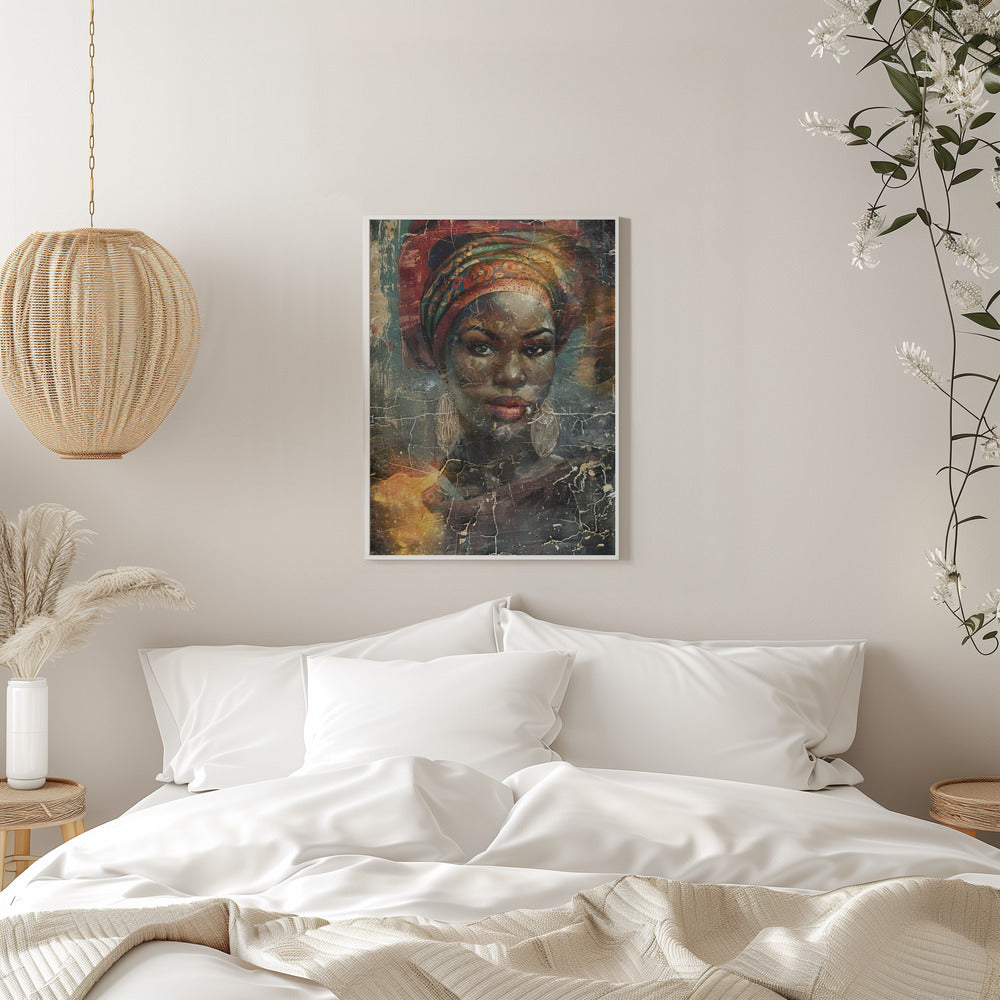 Illustration murale Art africain Wallart 068