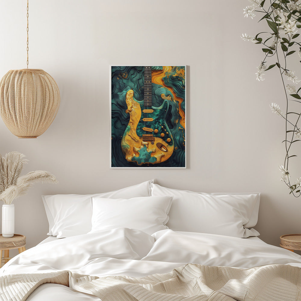 Impression sur toile : Guitare de musique 1