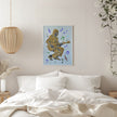 Wall art Guitarist Music Notes Canvas Print