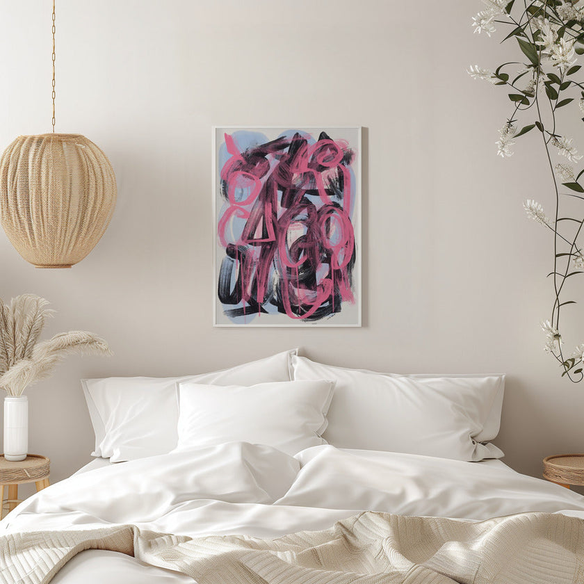 Wall art Dry brush abstract