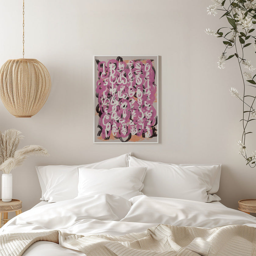Wall art Paint brush abstract
