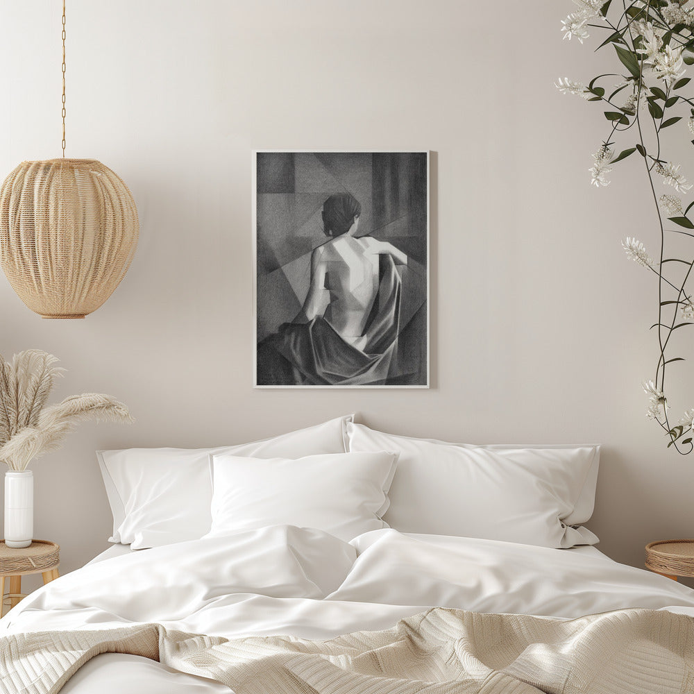 Wall art Study After Eugène Durieu &  #039;s Seated Female Nude - 20-08-21