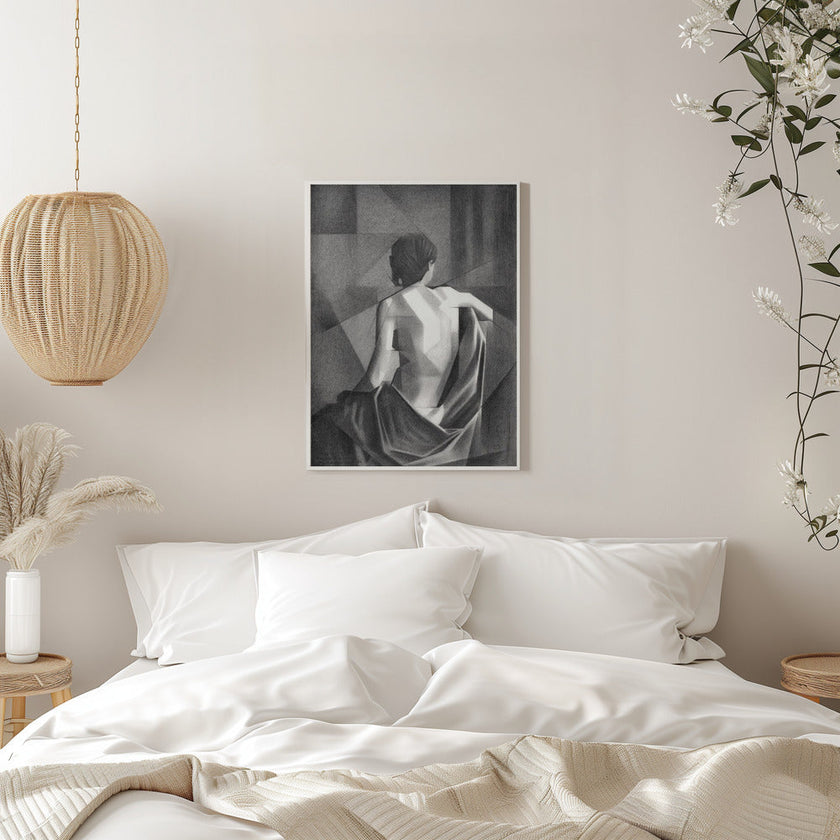 Wall art Study After Eugène Durieu &  #039;s Seated Female Nude - 20-08-21