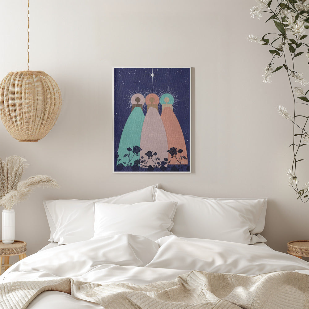 Impression sur toile d'art mural : Trois guides spirituels