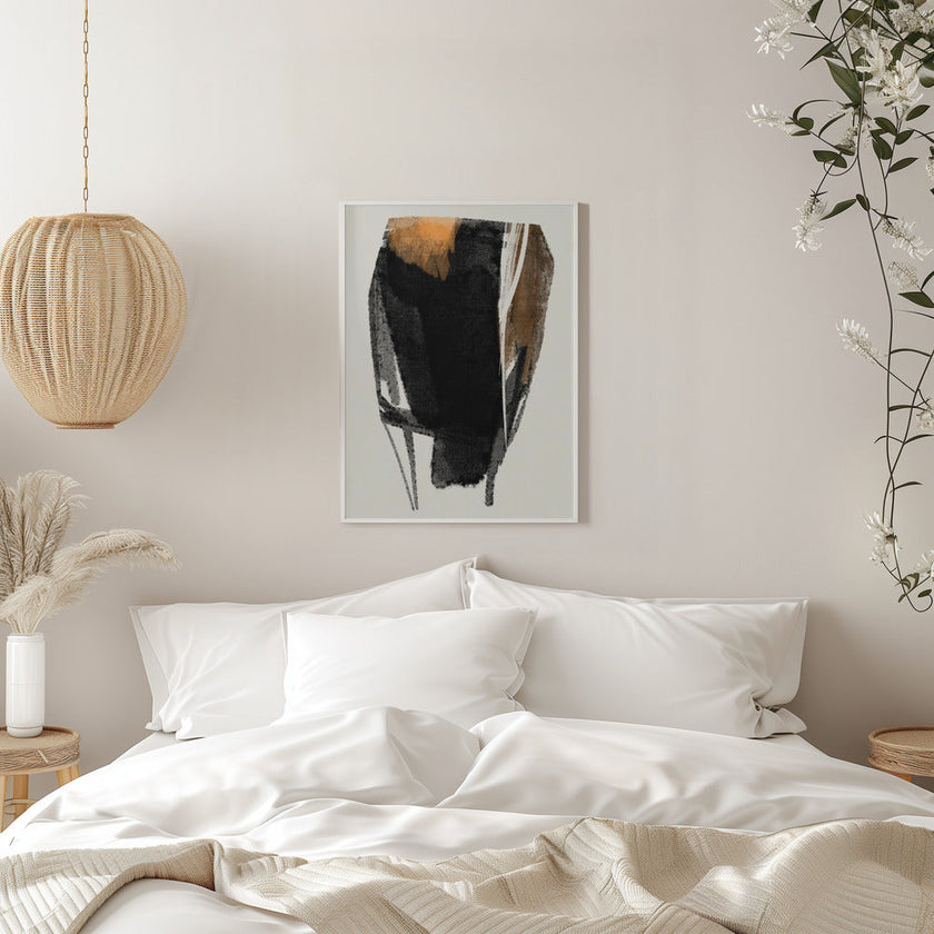 Wall art Black Figure On Neutral Background 2