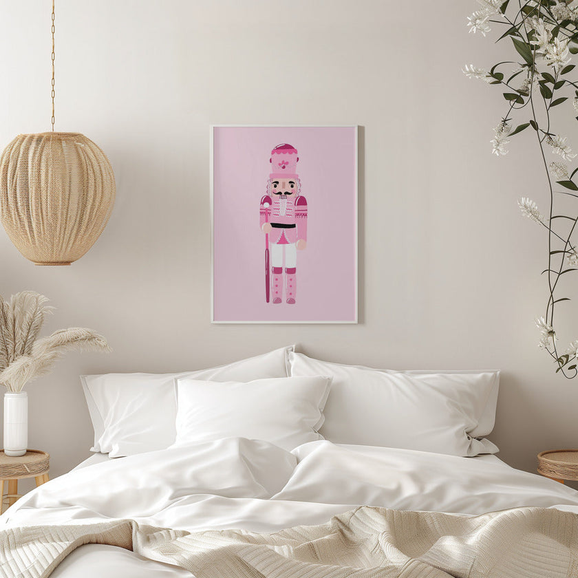 Wall art Pink Nutcracker Canvas Print