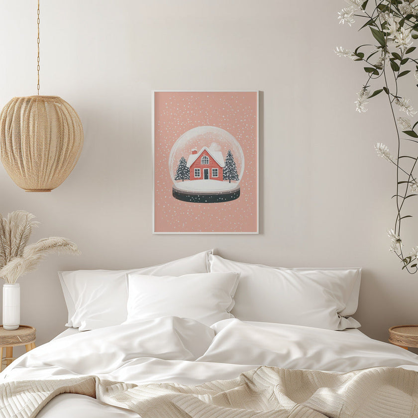 Wall art Christmas Ornament Glass Illustration Canvas Print