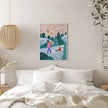 Wall art Snowy Sledge Walk 2 Canvas Print
