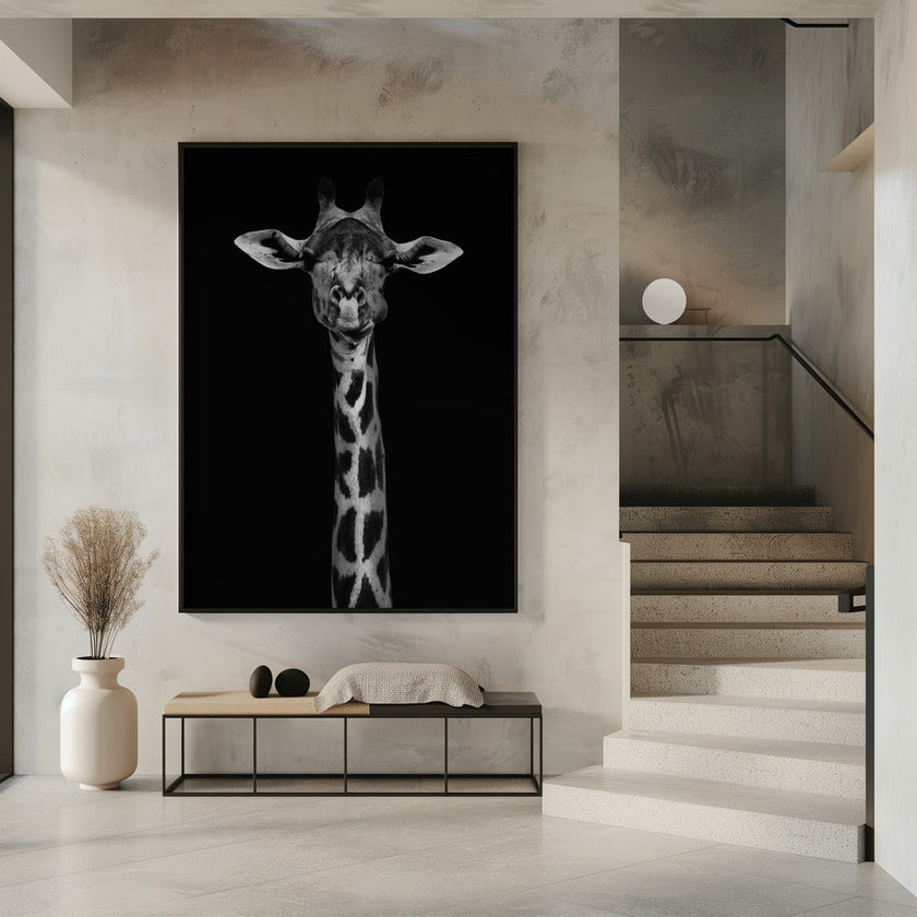 Portrait de girafe pour décoration murale