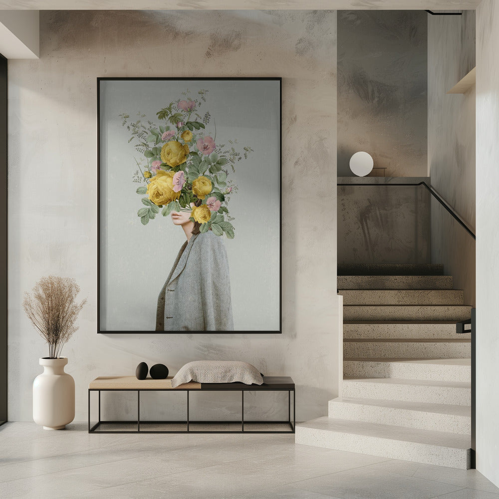 Décoration murale : Bouquet jaune