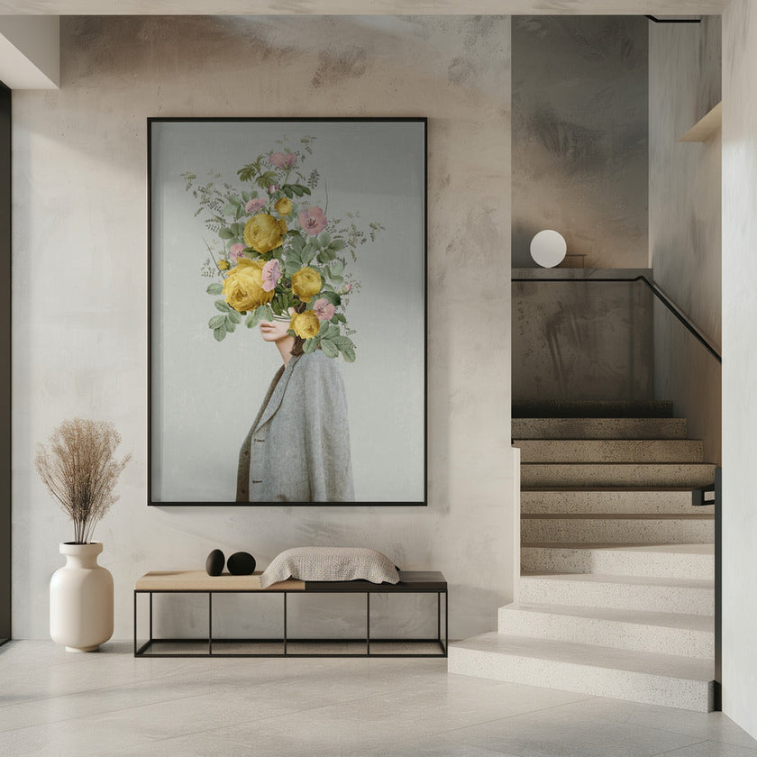 Décoration murale : Bouquet jaune