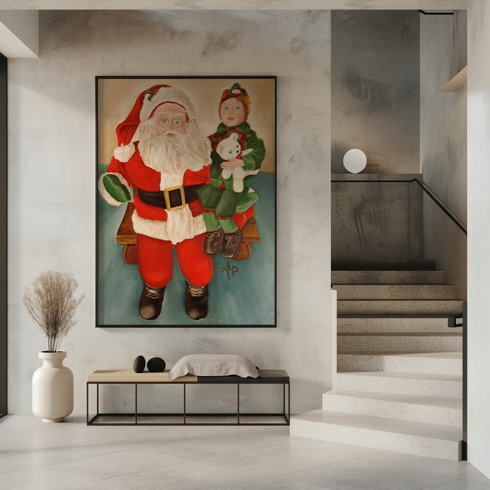 Décoration murale Demandez au Père Noël