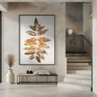 Wall art Oak Leaf Print (gold)