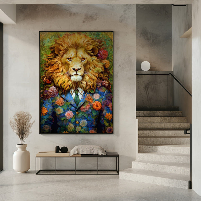 Art mural Lion art animal #lion