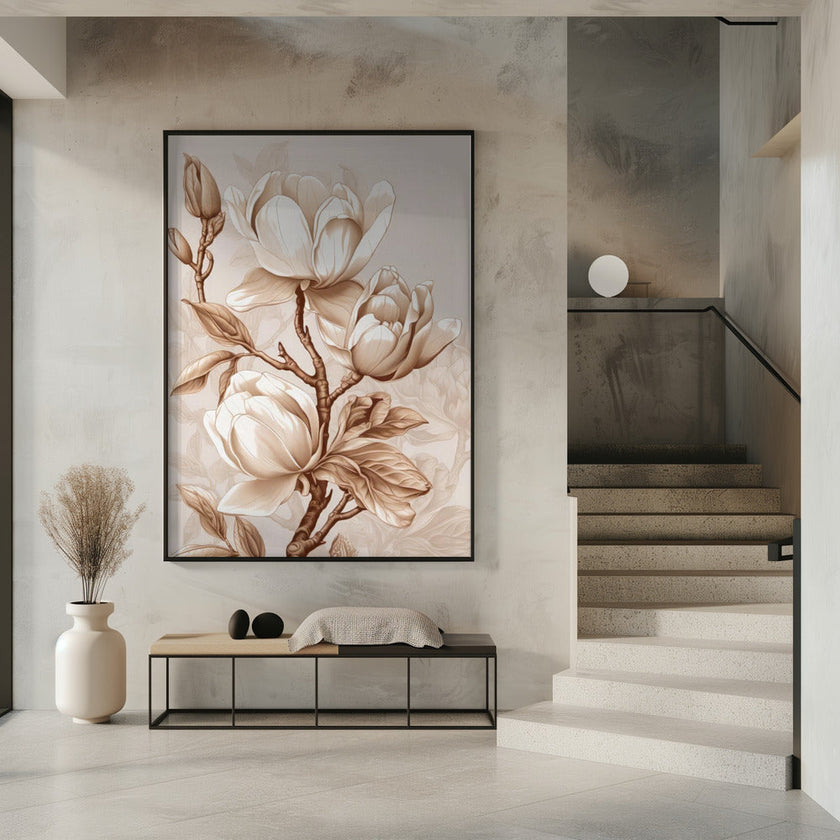 Fleurs Beige 2