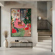 Wall art Christmas Cats in NY Canvas Print