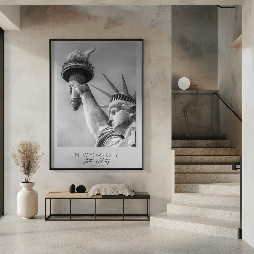 En gros plan : STATUE DE LA LIBERTÉ À NEW YORK, détails