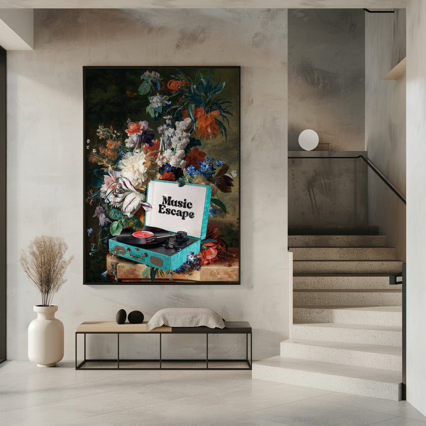Wall art Music Escape Canvas Print