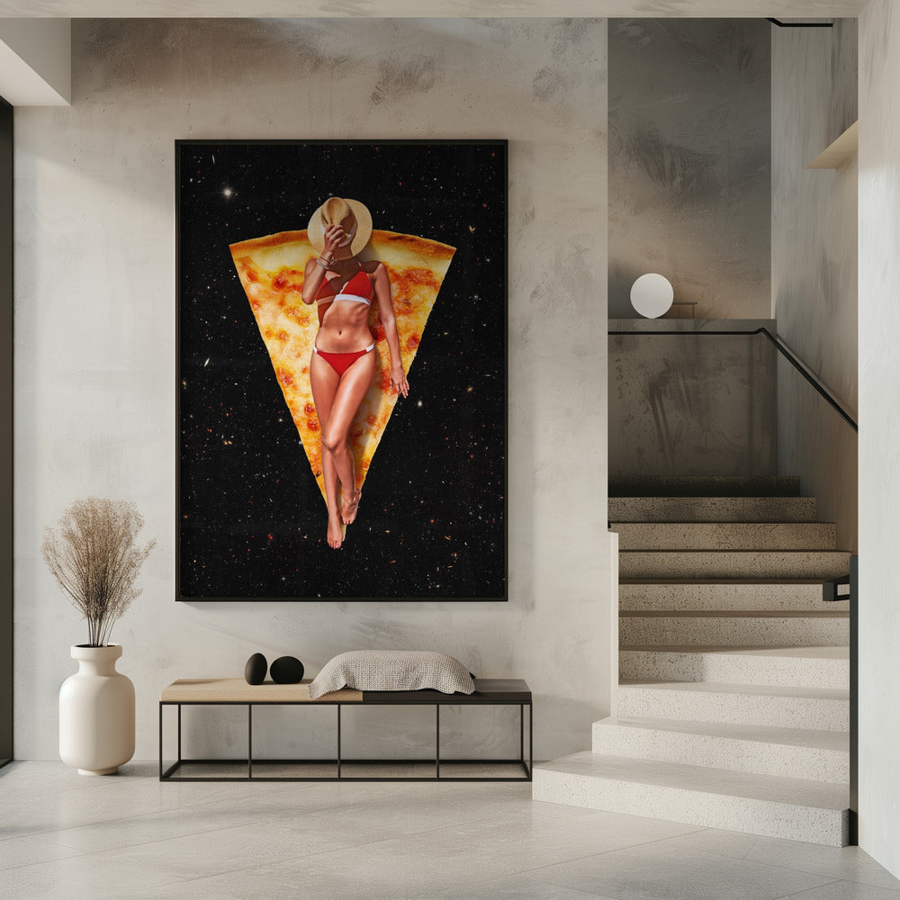 Peinture murale Pizza Sun Tan