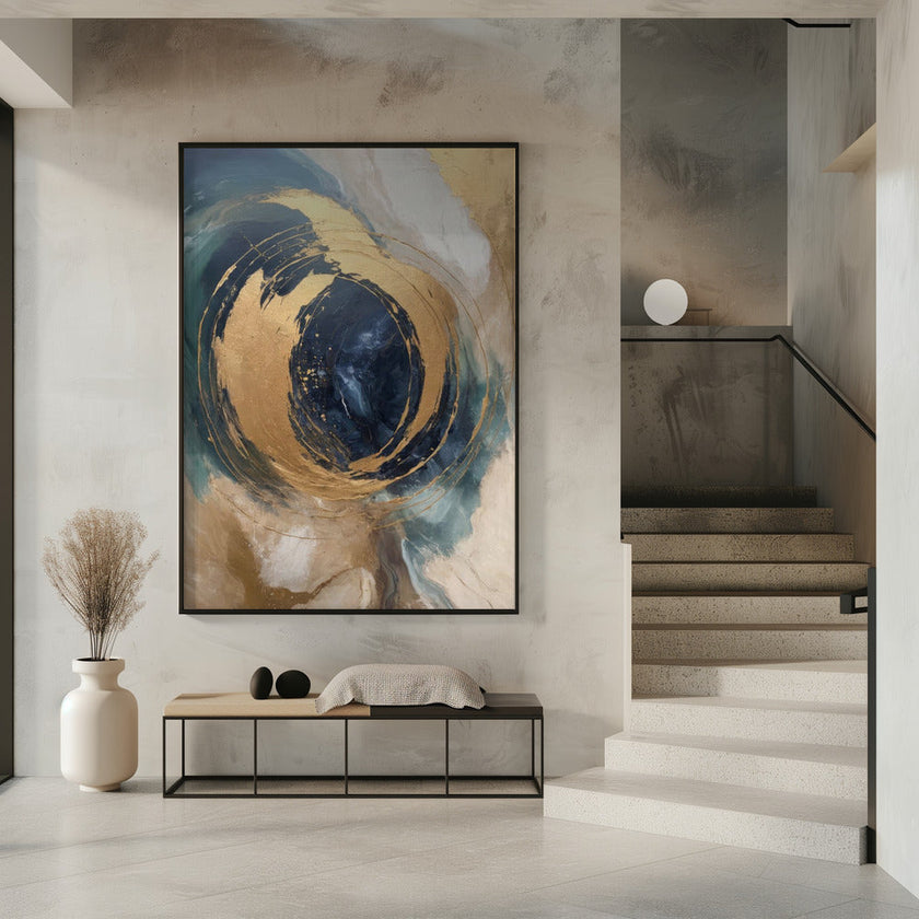 Wall art Golden Vortex