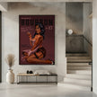 Wall art Babes of Bourbon Cant Touch This. Sexy Retro Pin Up Girl Whiskey Art