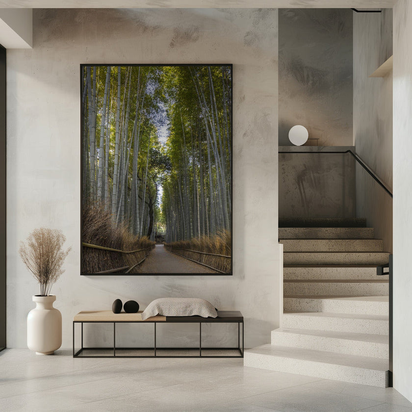 Wall art Mighty Arashiyama bamboo forest