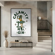 Wall Art Calamity Gin Funny Retro Western Cowgirl