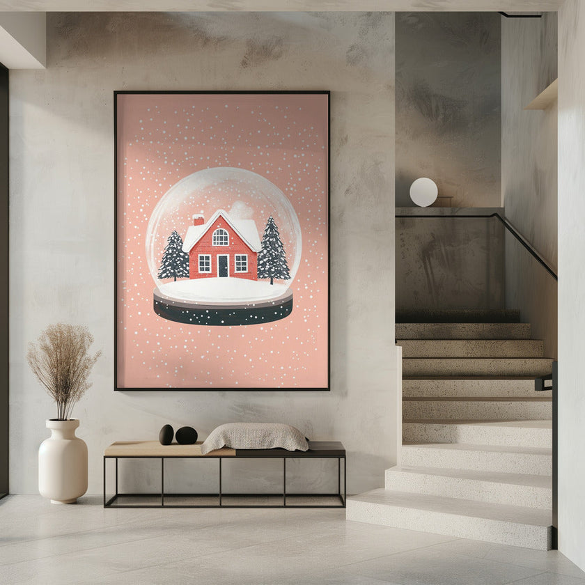 Wall art Christmas Ornament Glass Illustration Canvas Print
