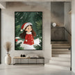 Wall art Christmas Girl Canvas Print