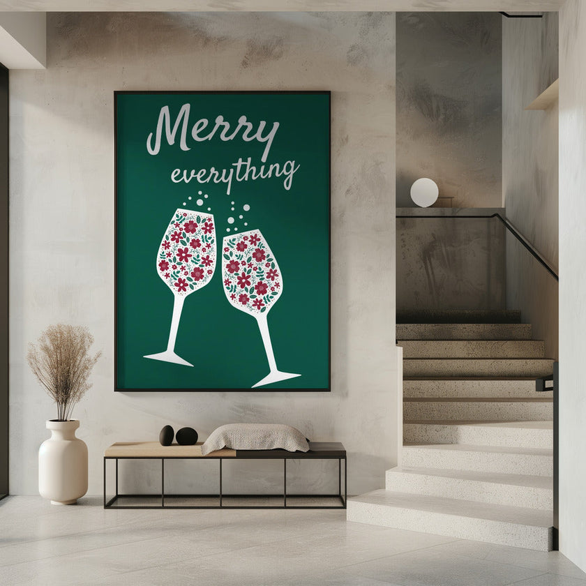Impression sur toile Wall art Merry Everything