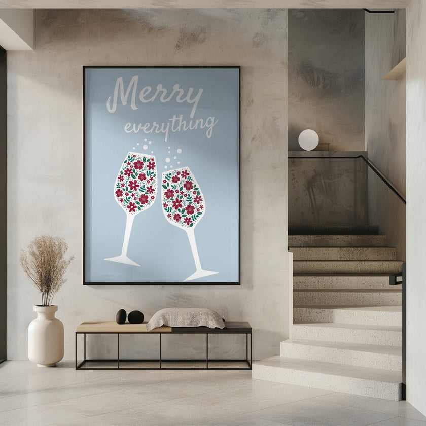Impression sur toile Wall art Merry Everything