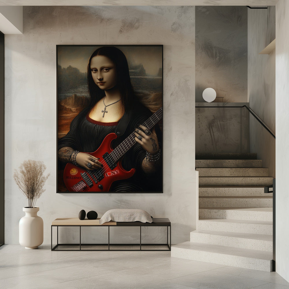 Impression sur toile de l'œuvre d'art murale Lisa Revamped