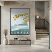 Art mural, douce anticipation, région lacustre canadienne.