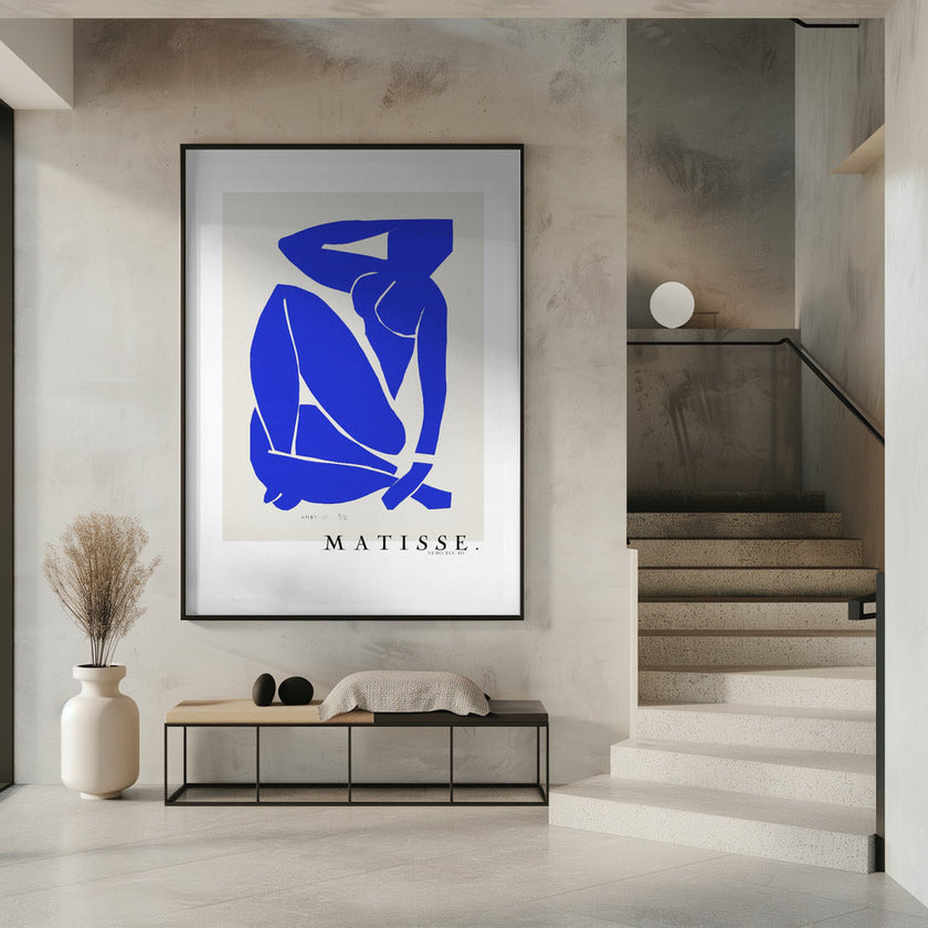 Wall art Nudo Blu III 1952 Bordure